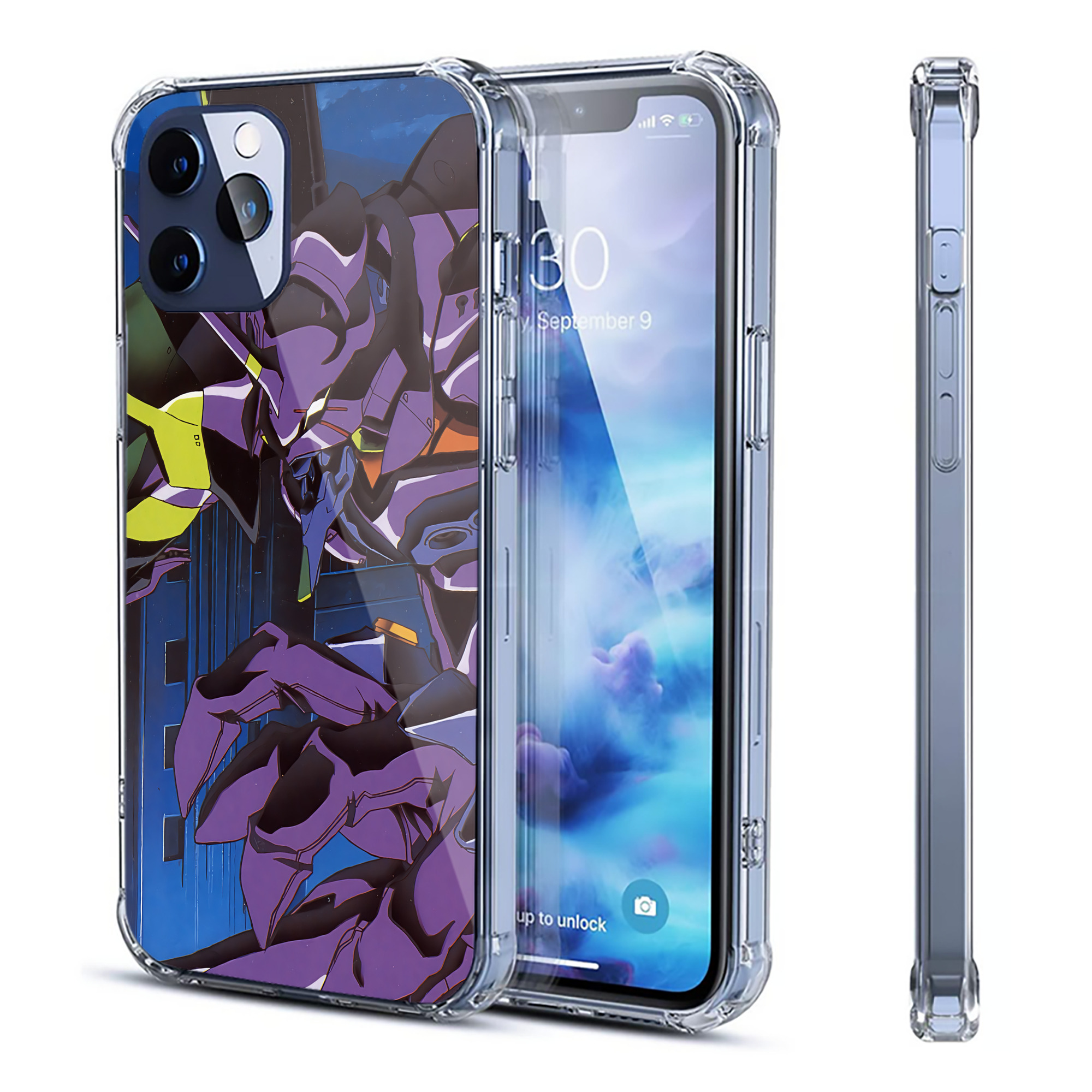 （画像用） EVA 新世紀エヴァンゲリオン 【iPhone 12シリーズ対応】透明スマホケース（クリアソフトケース）